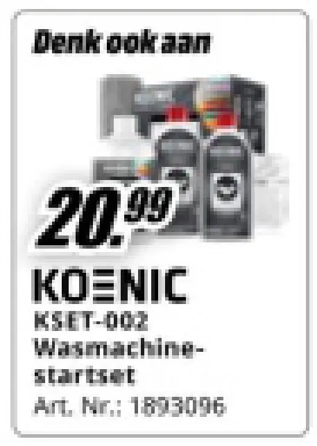 Aanbieding: KSET-002 Wasmachine-startset