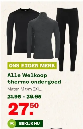 Aanbieding: Alle welkoop thermo ondergoed
