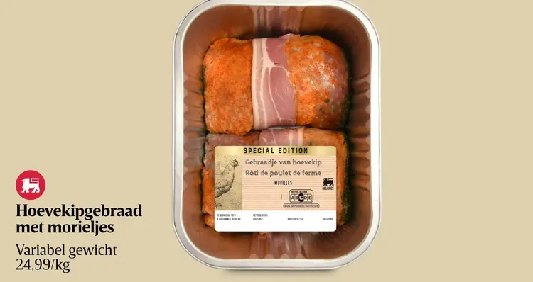 Promotie: Hoevekipgebraad met morieljes