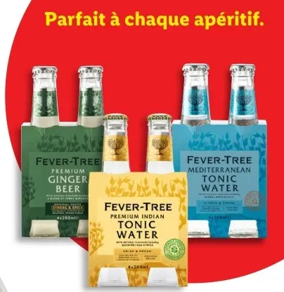 Offre: Fever-Tree Premium Ginger Beer / Premium Indi