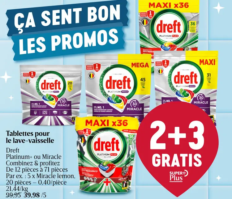 Offre: Tablettes pour le lave-vaisselle