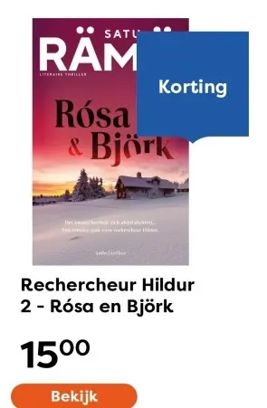 Aanbieding: Boek - Rechercheur Hildur 2 - Rósa en Björk
