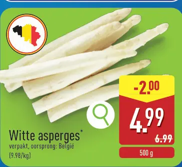 Promotie: Witte asperges