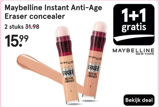 Aanbieding: Maybelline Instant Anti-Age Eraser concealer