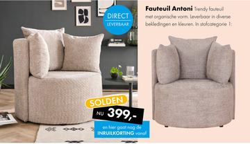 Aanbieding: Fauteuil Antoni