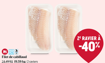 Offre: Filet de cabillaud