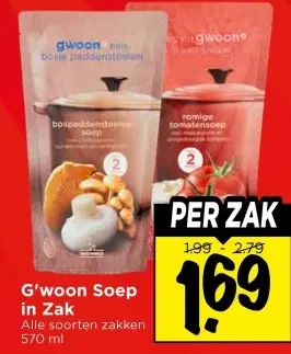 Aanbieding: G'woon Soep in Zak