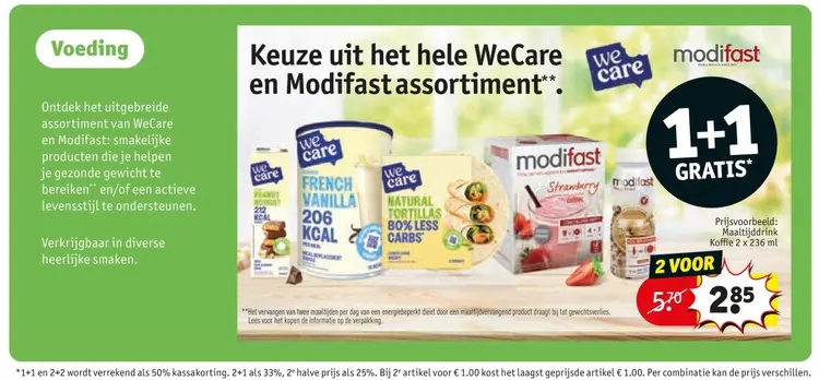Aanbieding: Modifast of Wecarer