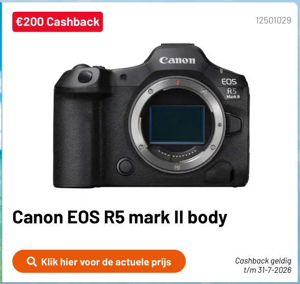 Promotie: EOS R5 mark II body