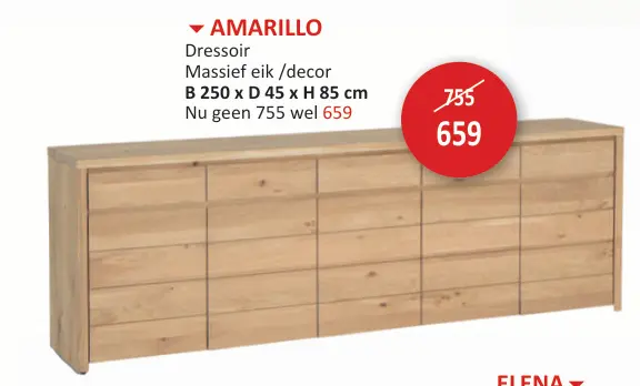 Promotie: Amarillo Dressoir