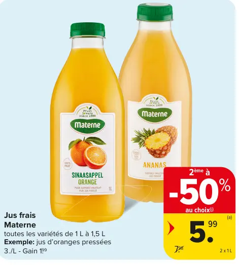 Offre: Jus frais