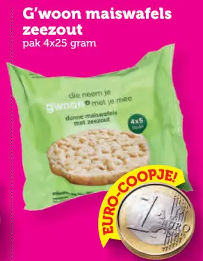 Aanbieding: maiswafels zeezout