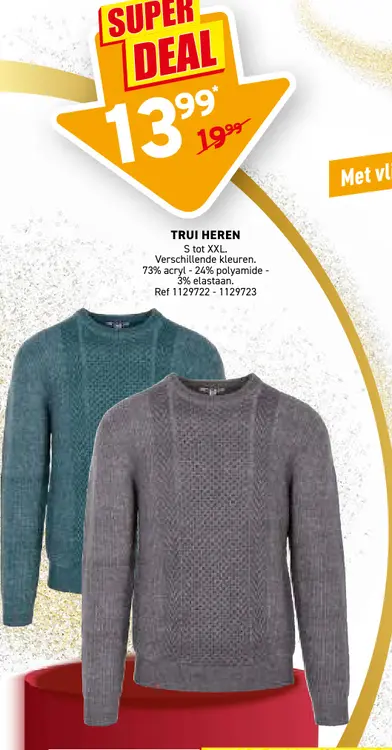 Promotie: Trui heren