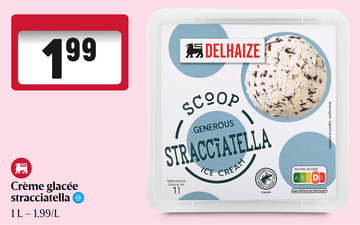 Offre: Crème glacée stracciatella