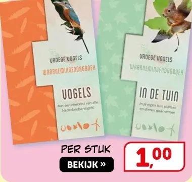 Aanbieding: Vroege Vogels Waarnemingsdagboek
