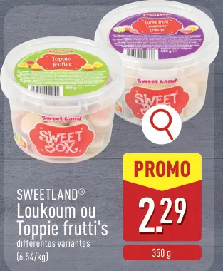 Offre: Loukoum ou Toppie frutti's