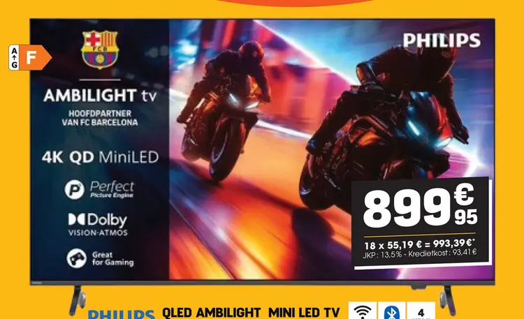 Promotie: Qled ambilight mini led tv