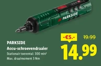 Aanbieding: Accu-schroevendraaier