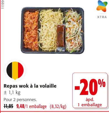 Offre: Repas wok à la volaille