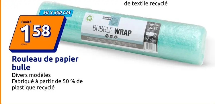 Offre: Rouleau de papier bulle