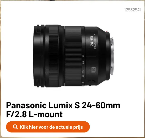 Promotie: Lumix S 24-60mm F/2.8 L-mount