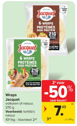 Promotie: Wraps
