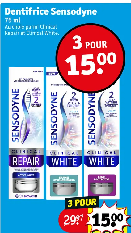 Offre: Dentifrice Sensodyne