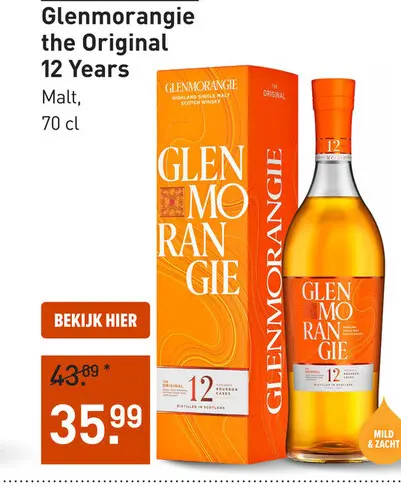 Aanbieding: Glenmorangie the Original 12 Years 70CL