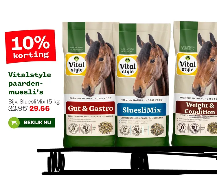 Aanbieding: Vitalstyle paardenmuesli's