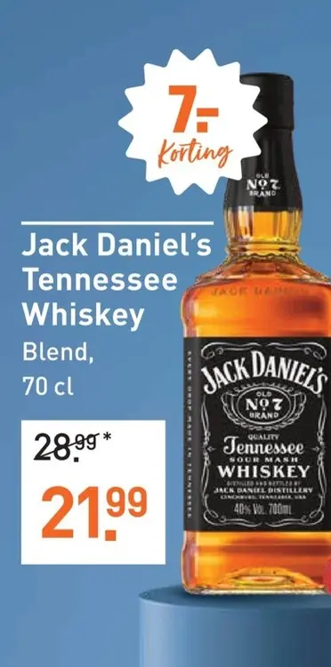 Aanbieding: Jack Daniel's Tennessee Whiskey