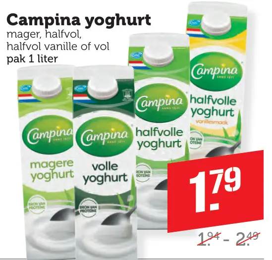 Aanbieding: yoghurt