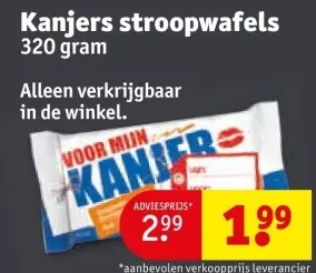 Aanbieding: Kanjers stroopwafels
