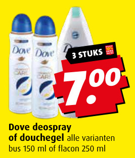 Aanbieding: Dove deospray of douchegel