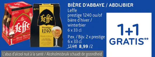 Offre: Bière d'abbaye