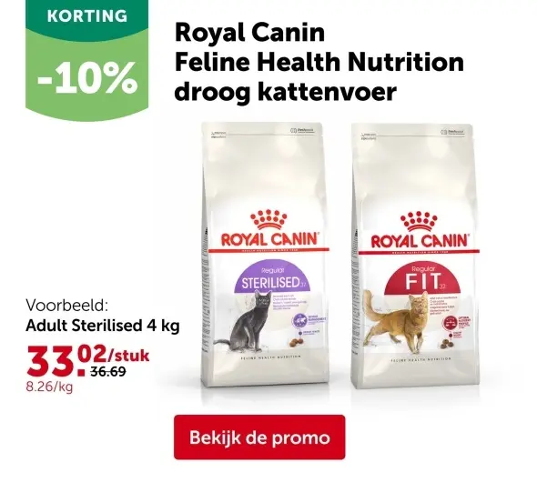 Promotie: Feline Health Nutrition droog kattenvoer
