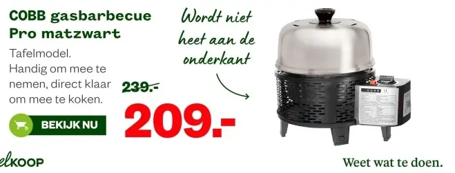 Aanbieding: COBB gasbarbecue Pro matzwart