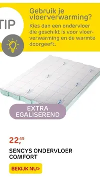 Aanbieding: SENCYS ONDERVLOER COMFORT