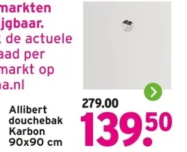 Aanbieding: douchebak Karbon