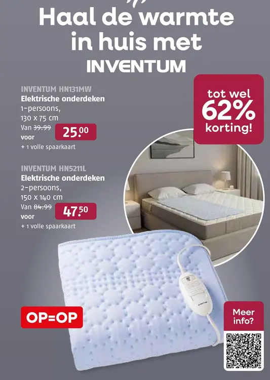 Aanbieding: Elektrische onderdeken