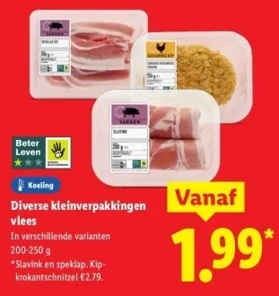 Aanbieding: Diverse kleinverpakkingen vlees