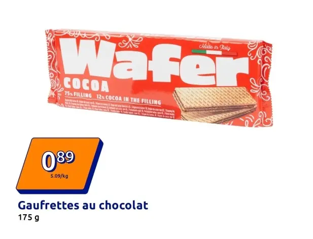 Offre: Gaufrettes au chocolat