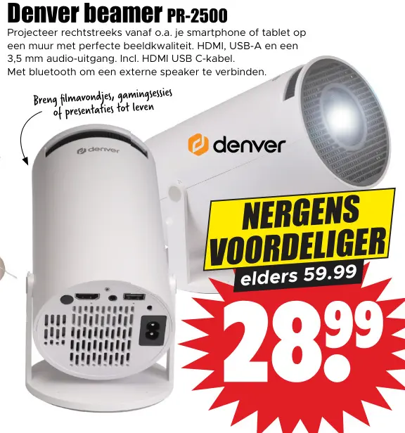 Aanbieding: beamer PR-2500