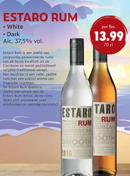 Aanbieding: Estaro rum