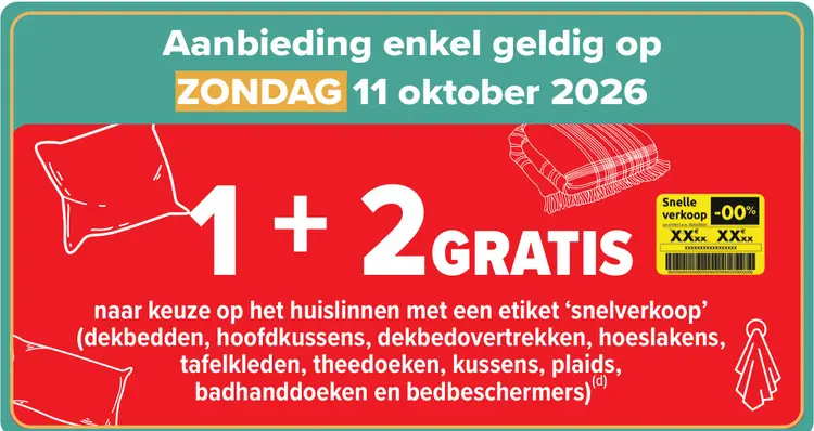 Promotie: Huislinnen met een etiket 'snelverkoop'