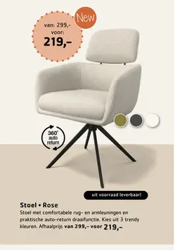 Promotie: Stoel Rose