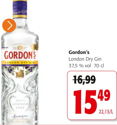 Promotie: London Dry Gin