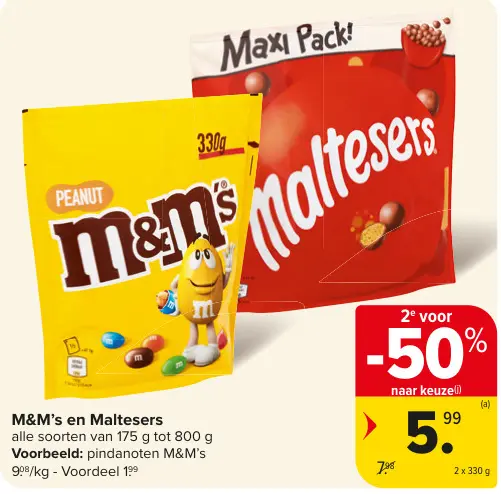 Promotie: M&M's en Maltesers