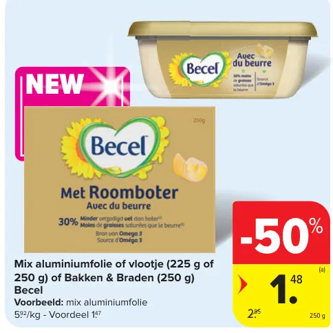 Promotie: Mix aluminiumfolie of vlootje of Bakken & Braden