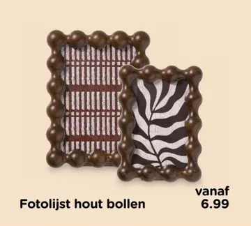 Aanbieding: Fotolijst hout bollen