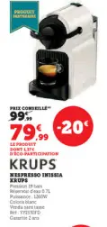 Offre: Nespresso inisia